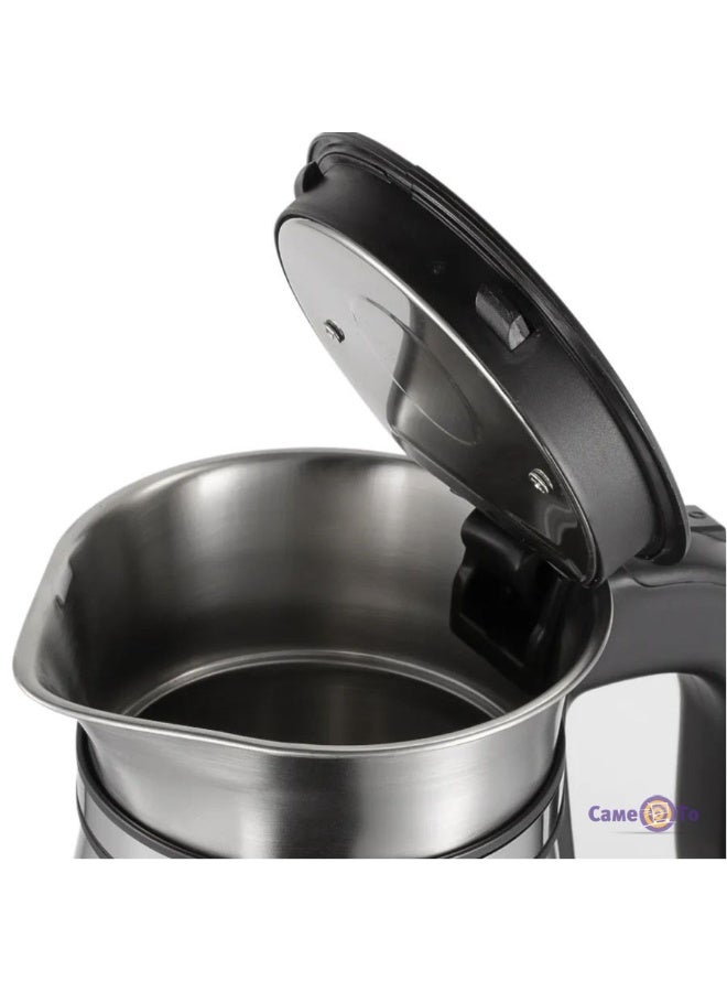 آر إيه أف العلامة التجارية: RAF رقم الموديل: R.7963 اللون: الفولاذ المقاوم للصدأ السعة: 1.5 لتر الطاقة: 1500 واط النوع: غلاية كهربائية المادة الرئيسية: الفولاذ المقاوم للصدأ - تصميم داخلي خالٍ من مادة BPA - مؤشر إضاءة - تسخين سريع - قاعدة دوارة بزاوية 360 درجة - إيقاف تلقائي بلد المنشأ: الصين ضمان دولي - Image 5