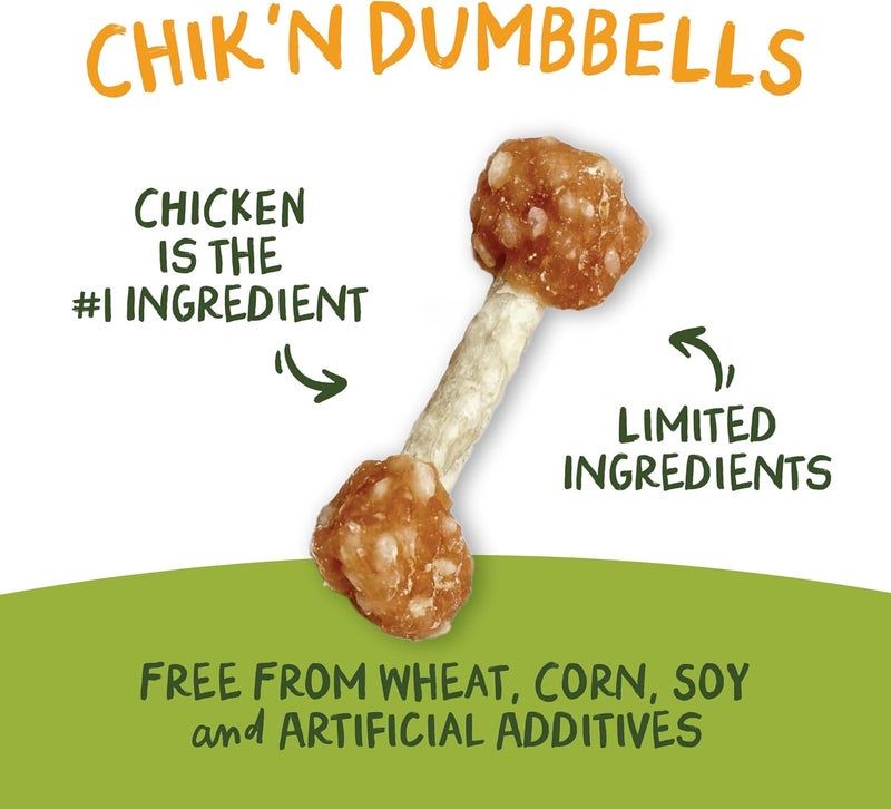 Pet 'n Shape Chik 'n Rice Dumbbells - All Natural Dog Treats, Chicken, 8 oz, 10408 - Image 5