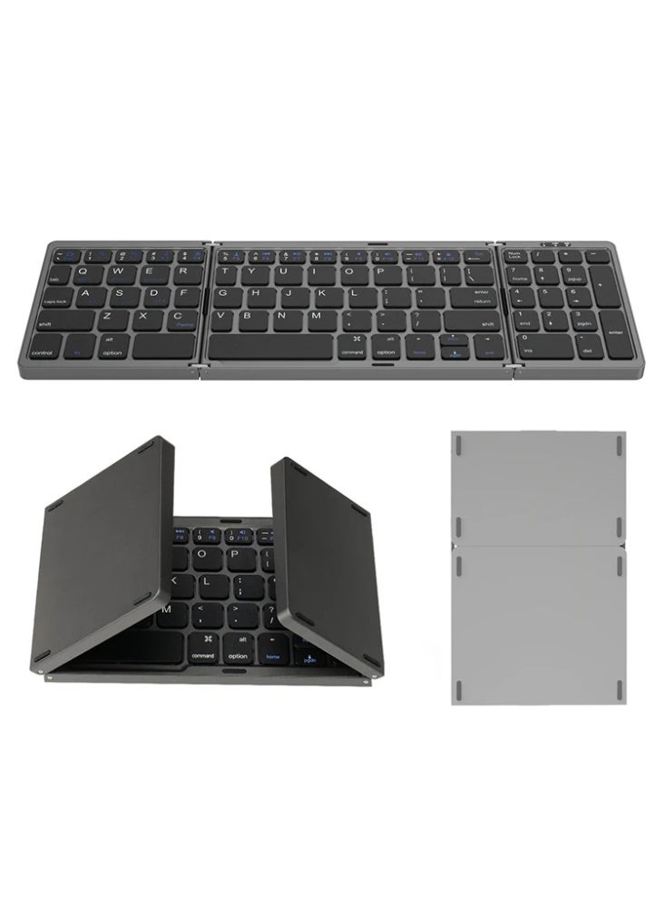Folding Bluetooth Wireless Keyboard Foldable Numeric Keypad Number Pad for Windows Android ios mac Portable Keyboard - Image 1