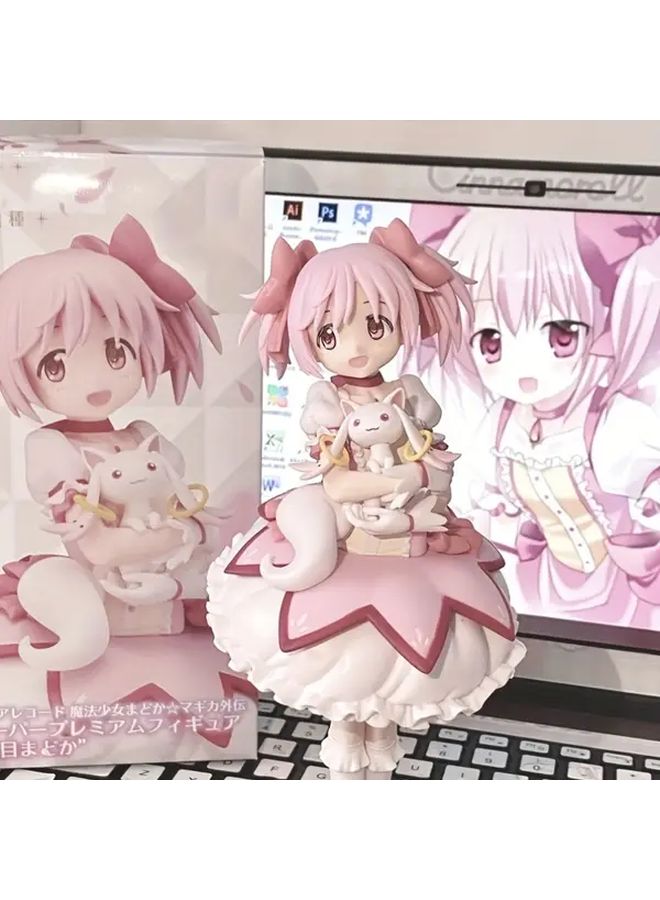 Anime Magical Girl Figure With Rabbit PVC Collectible Model Cute Display Statue Ideal Gift - Image 4