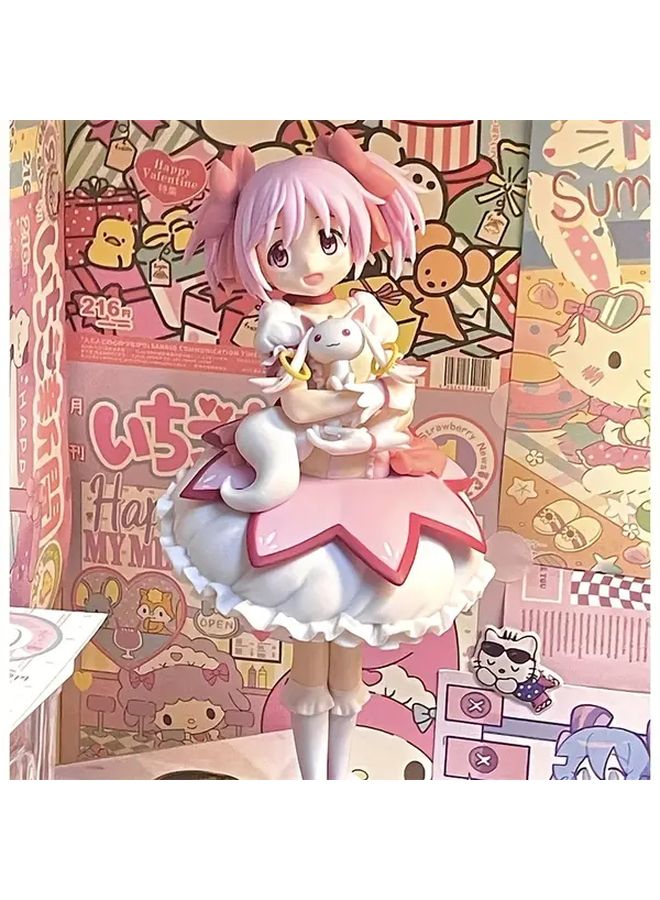 Anime Magical Girl Figure With Rabbit PVC Collectible Model Cute Display Statue Ideal Gift - Image 2