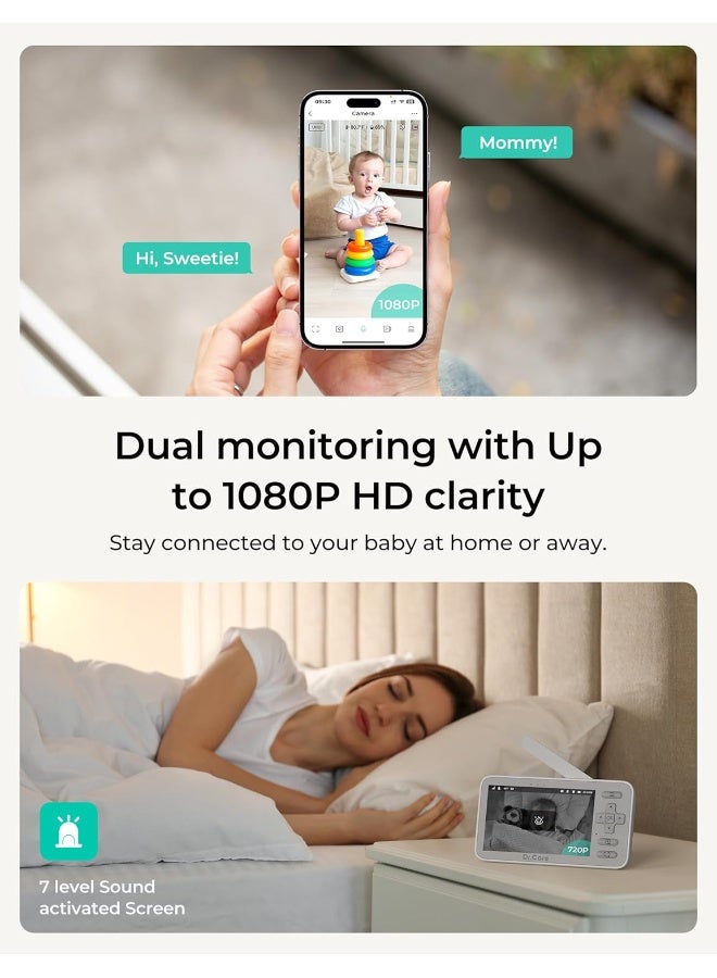 دي آر. كير VistaView Lite Smart WLAN Baby Monitor with 2 Cameras - Image 2