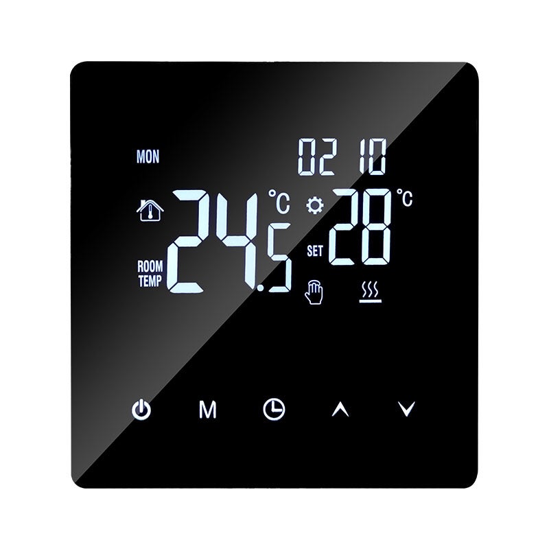 K2M Mobile APP control heating thermostat digital touch screen LCD display programming electric heating thermostat antifreeze suitable for home school office (K2MH25A electric heating) - Image 1