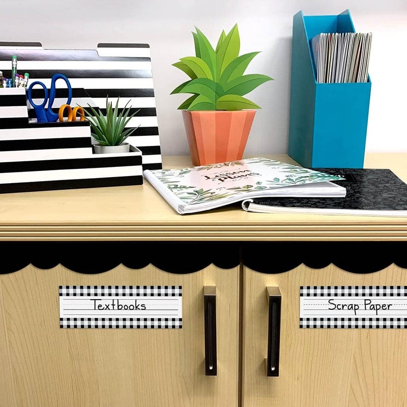Creative Teaching Press CTP Buffalo Check Name Plates Learning Décor for Classroom ( 10621) - Image 5