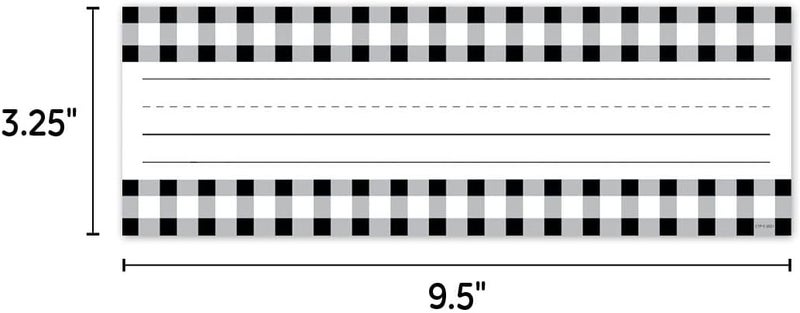 Creative Teaching Press CTP Buffalo Check Name Plates Learning Décor for Classroom ( 10621) - Image 3