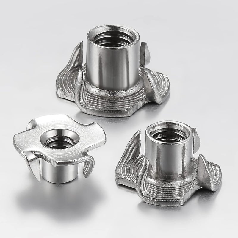 Wensilon Store 50pcs M10x13 T-nut 304 Stainless Steel Four-jaw - for Home, Hotel Outdoor Threaded Insertion - Image 5