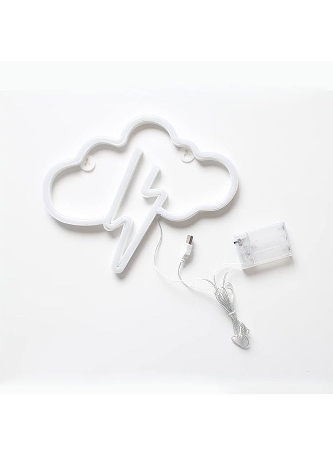 Peachjoy Cloud Lightning Neon Signs,Bolt LED Wall Lights Wall Decor USB or Battery Powered Light UP Signs for Living Room,Bar,Kids Bedroom,Game Room - Image 5