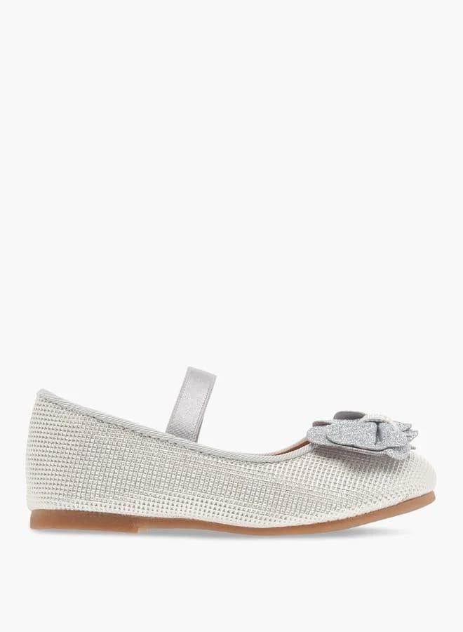 فلورا بيلا من شو إكسبرس حذاء باليرينا للبنات بفيونكة وشريط مطاطي