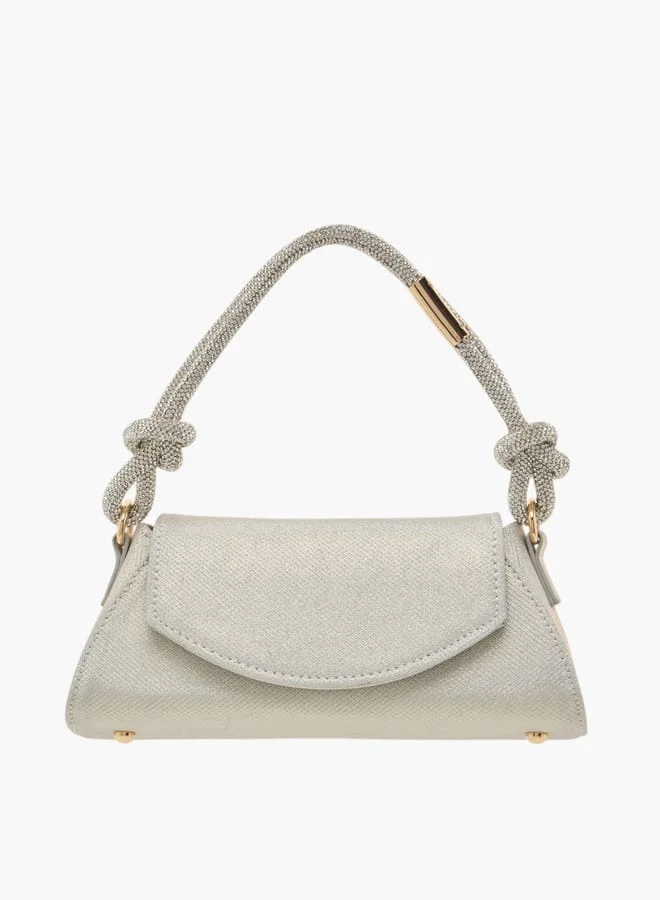 Flora Bella By Shoexpress Womens Textured Shoulder Bag With Magnetic Closure