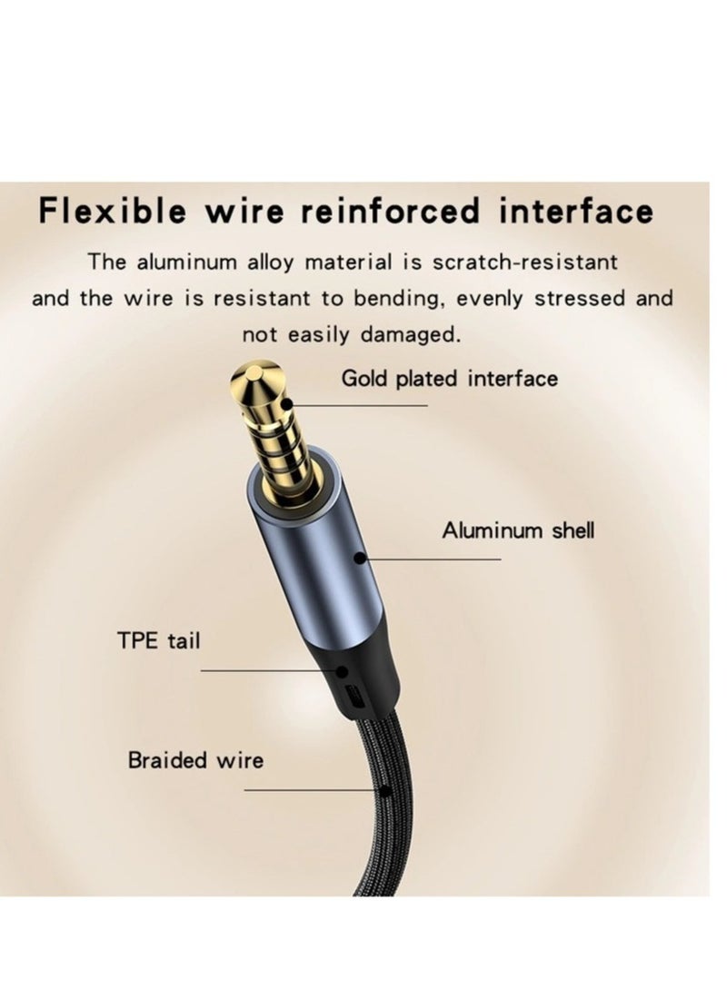 Yesido YAU43 3.5mm to 3.5mm AUX Audio Adapter Cable, Length: 1m YAU43 - Image 3