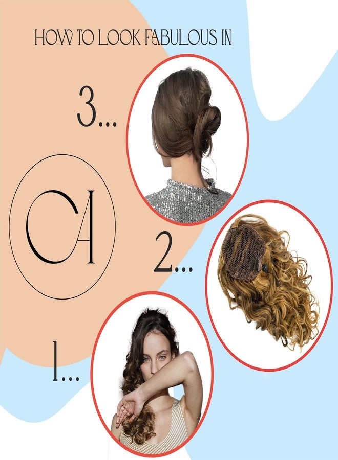 CAISHA 18" Hairpiece Ponytail Extensions Voluminous Wavy Brown PH18 - Image 3