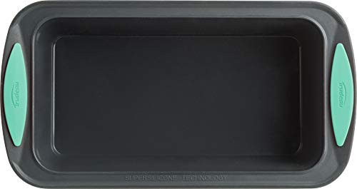 Trudeau 5115206M Structure Loaf Pan Silicone Bakeware, 8.5" x 4.5", Mint/Black - Image 5