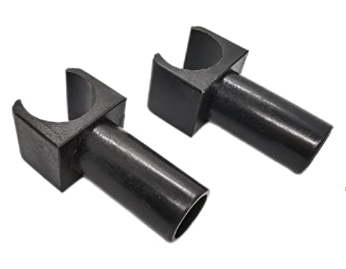 ComsenMed Wheelchair Seat Rail GuideFits 78 Inch TubingSteel Standard wheelschairs and Transport Chairs Common PartsReplacement Parts seat Rail guide19mm Diameter1PairBlack - Image 2