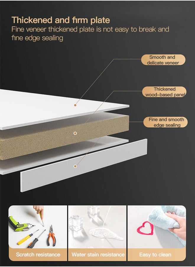 Sharpdo - Modern Bedroom with LED Light and Drawer Dresser 50*40*78cm - Image 1