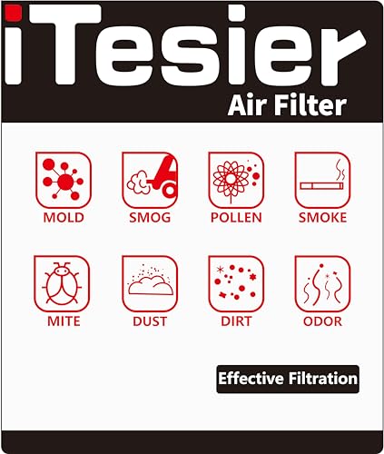 ITESIER Engine & Cabin Air Filter Kit for CRV (2017-2022) 1.5L Gas, Civic (2016-2021) 1.5L Gas, (NOT for Hybrid /2.0L) Replaces 17220-5AA-A00, 80292-TF0-G01 - Image 4