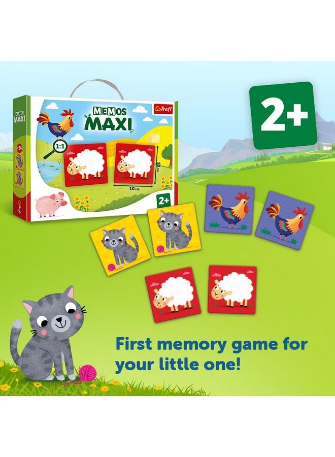 Trefl - Memos Maxi Farm - Pictorial Game for The Little Ones, Classic Memory Game for Children Aged 2 and Over - Image 2