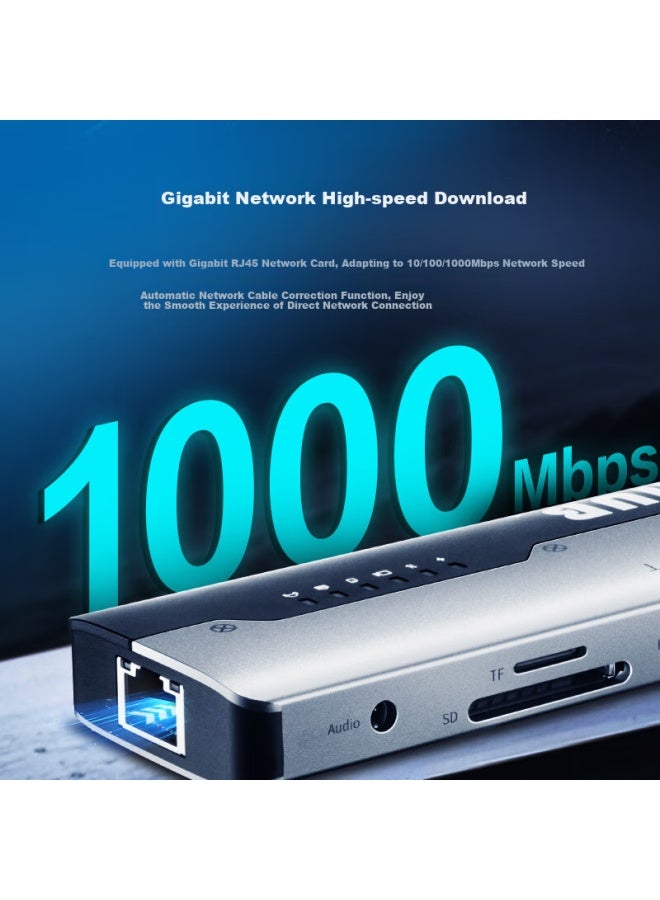 Thunderobot Type-c Expansion Dock, Usb3.0 High-speed Expansion Dock, 4k60hz Thunderbolt Hdmi Interface Expander, Compatible With Macbook, Huawei Laptops, Converter For Ipad - Image 2