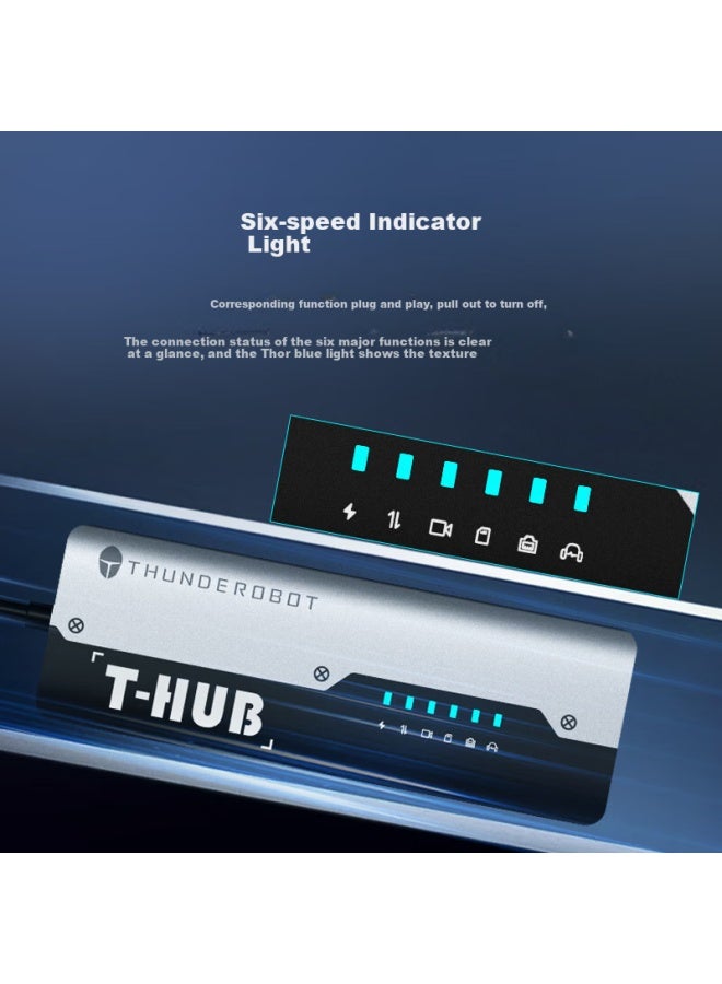 Thunderobot Type-c Expansion Dock, Usb3.0 High-speed Expansion Dock, 4k60hz Thunderbolt Hdmi Interface Expander, Compatible With Macbook, Huawei Laptops, Converter For Ipad - Image 1
