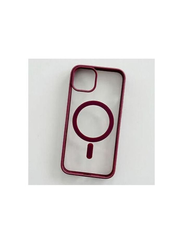 Magsafe Back Cover for iPhone 12 pro max Red 