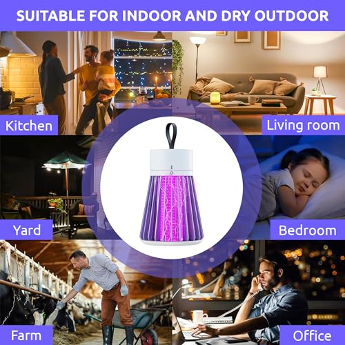 Eightiz Mosquito Killer Machine Mosquito Killer USB Powered Bug Zapper Mosquito LAMP for Electric LED LAMP Killer Indoor/Outdoor Mosquito Trap Machine for Home Gardening Outdoor - Image 3