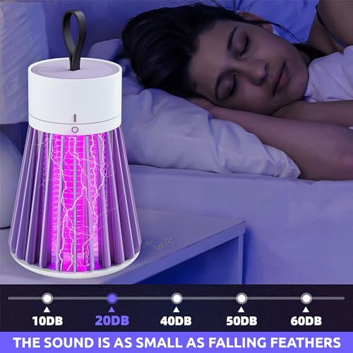 Eightiz Mosquito Killer Machine Mosquito Killer USB Powered Bug Zapper Mosquito LAMP for Electric LED LAMP Killer Indoor/Outdoor Mosquito Trap Machine for Home Gardening Outdoor - Image 2