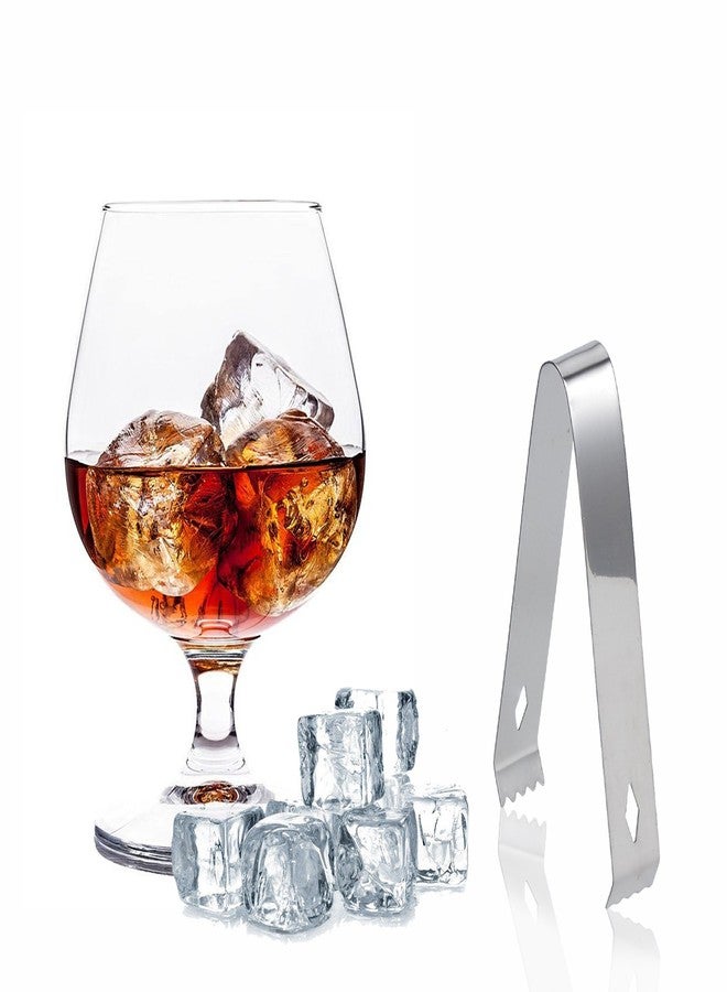 USATDD 2 Pack Ice Tongs 5.9 Inch Small Serving Tongs Food-Grade Small Tongs for Appetizers Stainless Steel Sugar Tongs Ice Tongs for Ice Bucket Party Coffee Bar, Silver - Image 5