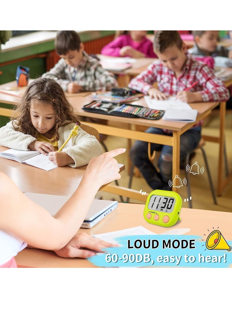 MIXDE Classroom Timers for Teachers Kids Large Magnetic Digital Timer 2 Pack - Image 2