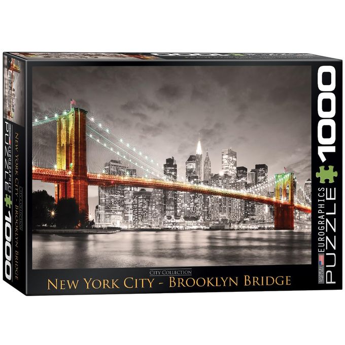 eurographics New York City Brooklyn Bridge Puzzle (1000-Piece) , Gray - Image 4