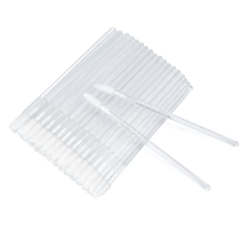 G2PLUS 200PCS Lip Gloss Applicators, Transparent Disposable Lip Brushes, Lipstick Gloss Wands Applicator Perfect Makeup Tool Kits - Image 1
