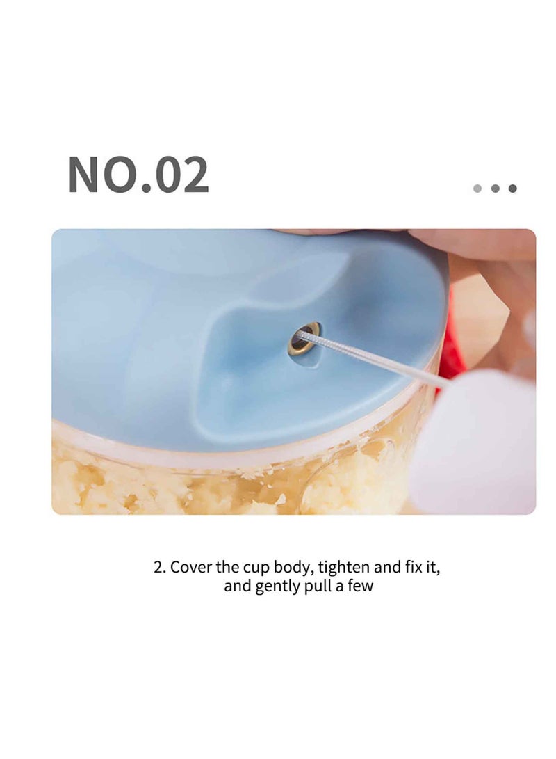 DARIYAH Garlic Chopper Manual Rotate Vegetable Cutter Slicer Fruit Crusher Kitchen Gadget Blenders Meat Grinder XQ-028C - Image 3