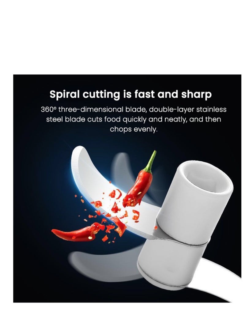 DARIYAH Garlic Chopper Manual Rotate Vegetable Cutter Slicer Fruit Crusher Kitchen Gadget Blenders Meat Grinder XQ-028C - Image 5