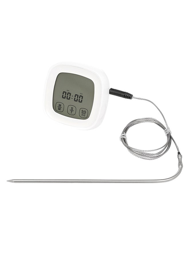NIBEMINENT Digital LCD Touchscreen Barbecue Timer White  - Image 1
