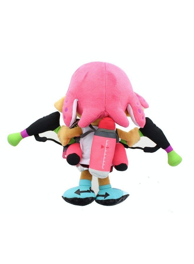 Little Buddy 1660 Splatoon 2 Series Inkling Girl Neon Pink 9.5" Plush - Image 4