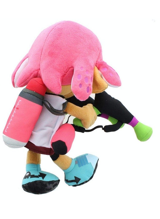 Little Buddy 1660 Splatoon 2 Series Inkling Girl Neon Pink 9.5" Plush - Image 3