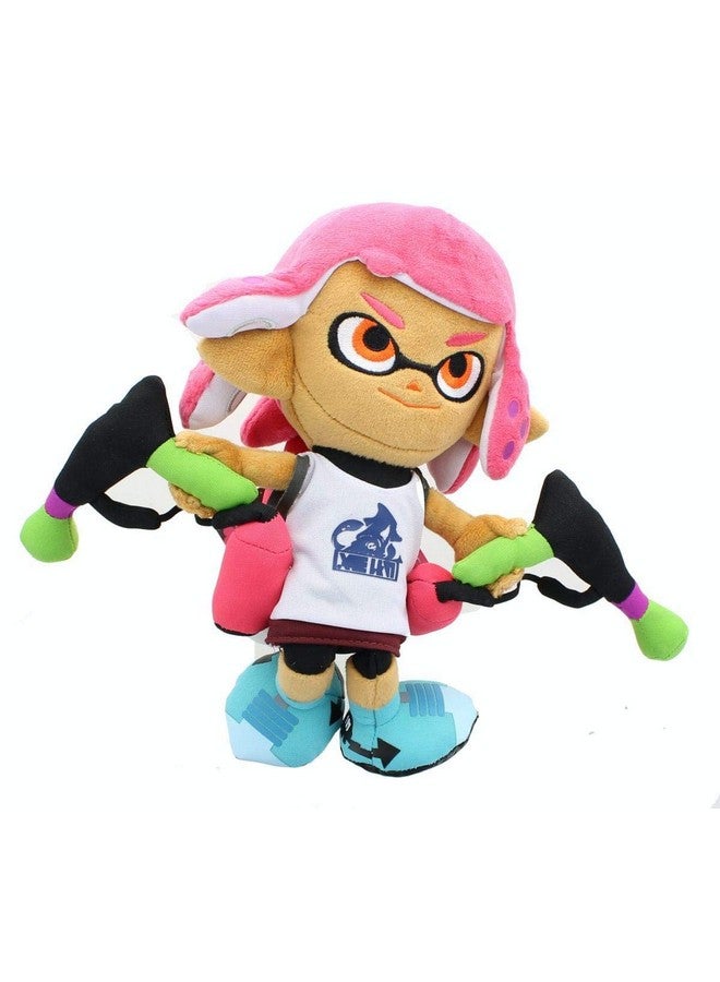 Little Buddy 1660 Splatoon 2 Series Inkling Girl Neon Pink 9.5" Plush - Image 1