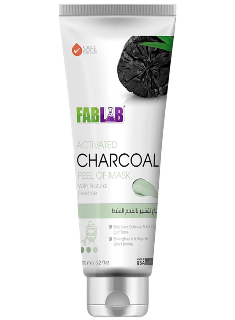 FabLab Activated Charcoal Peel Of Mask With Natural Essence 100 ml