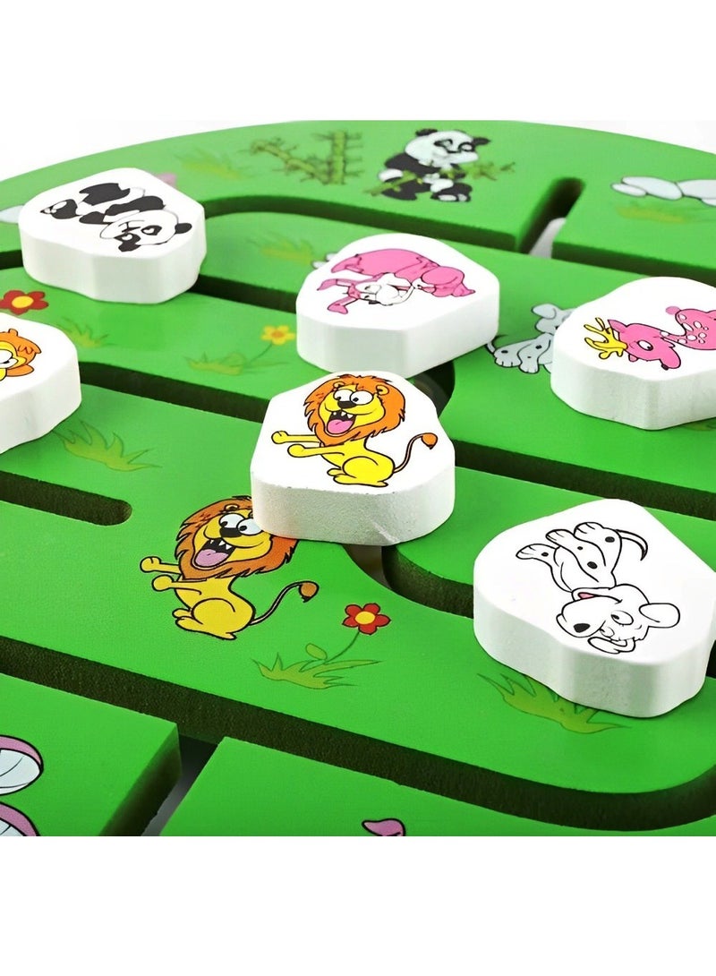 Pairing Maze & Assemble Cognitive Wooden Puzzles for Toddlers, Teacher Parents Early Learning Support Tools, Montessori Motor & Sensory Skill Development Shape Matching Toys (Number Maze Pattern)  - Image 4