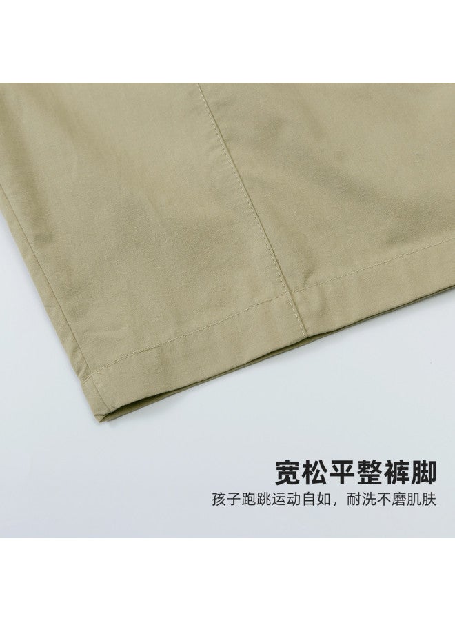 Bumblebee Boys' Cargo Pants Casual Style Summer Shorts Kids' Versatile Fashion Seven-pants Trendy Curve Hem Trousers - Image 5