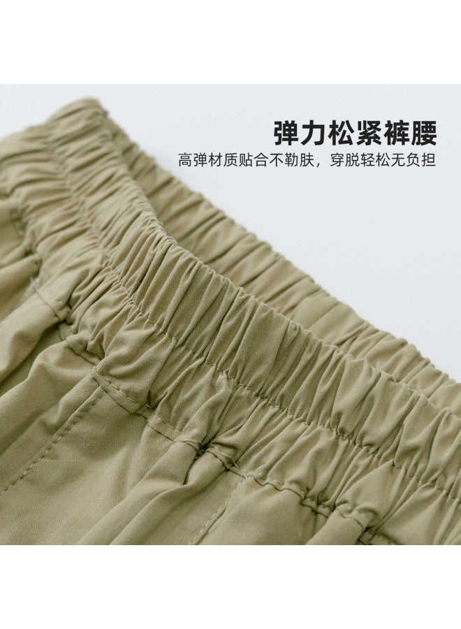 Bumblebee Boys' Cargo Pants Casual Style Summer Shorts Kids' Versatile Fashion Seven-pants Trendy Curve Hem Trousers - Image 3