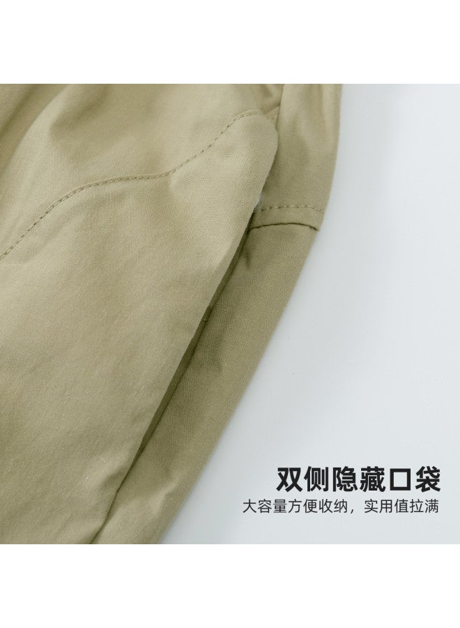 Bumblebee Boys' Cargo Pants Casual Style Summer Shorts Kids' Versatile Fashion Seven-pants Trendy Curve Hem Trousers - Image 4