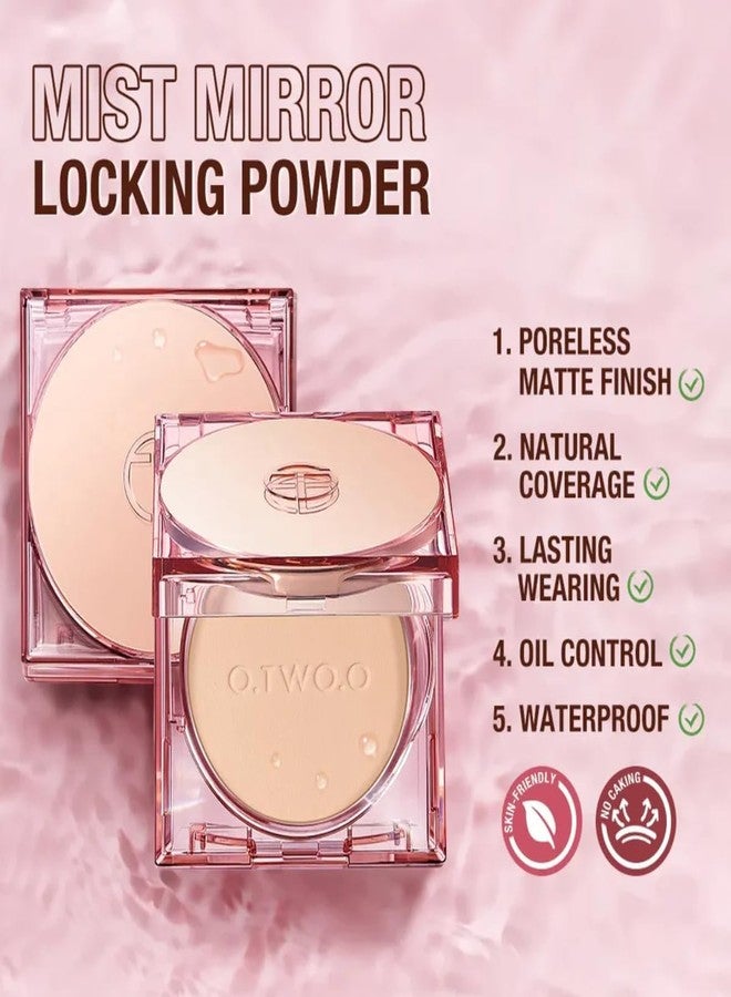 COSLUXE O Two O Matte Finish High Classic Setting Waterproof & Long-Lasting Makeup, Compact Face Powder, Pressed Powder Foundation 12g 02 - Natural beige, 12g - Image 3
