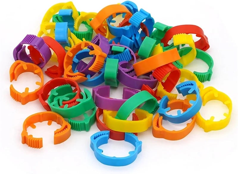 Adjustable Poultry Chicken Foot Ring Identification Leg Rings Clip for Poultry Chickens Ducks Geese Parrot(Red,200pcs) - Image 4