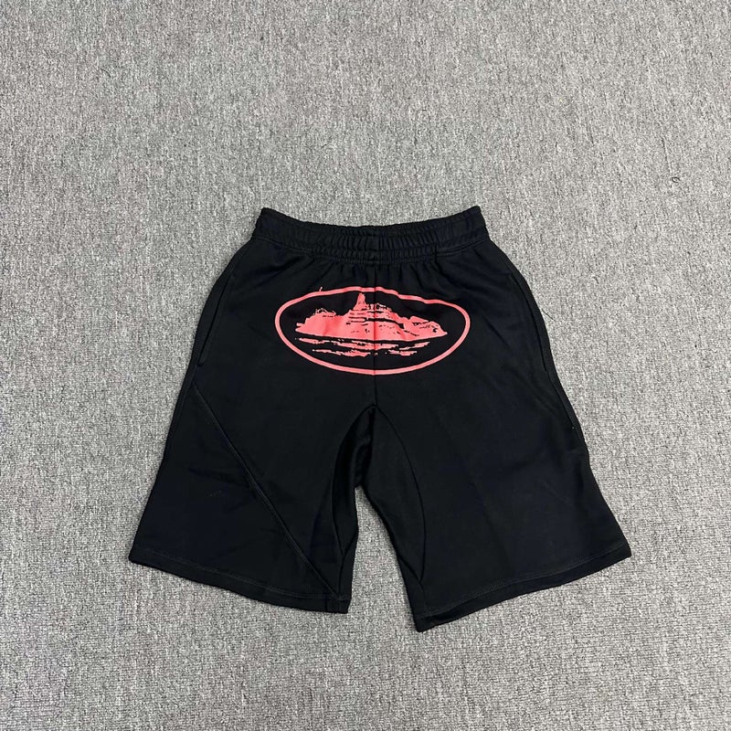 Coriz Classic Devil Island Print Loose Trendy Brand Hip-Hop Shorts For Men And Women - Image 1