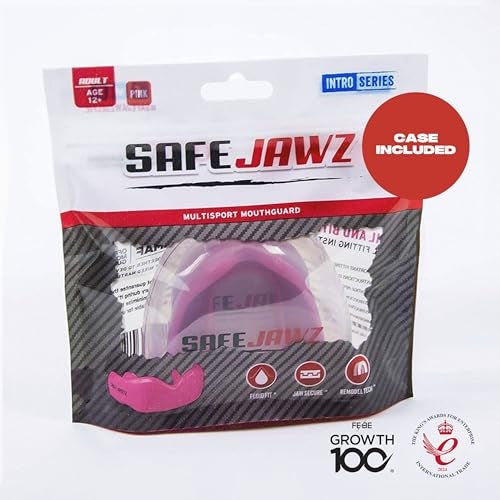 SAFEJAWZ Sports Mouthguard Slim Fit, Adult and Junior Mouth Guard with Case for Boxing, Basketball, Lacrosse, Football, MMA, Martial Arts, Hockey and All Contact Sports (Adult 12+ Years, Pink) - Image 5