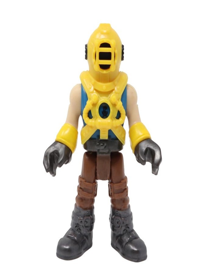 Imaginext Replacement Part for Fisher-Price Collectible Captain Nemo and Stingray Pirate Sea Boat Playset DTH43 - Replacement Poseable Deep Sea Diver Captain Nemo Figure - Image 4