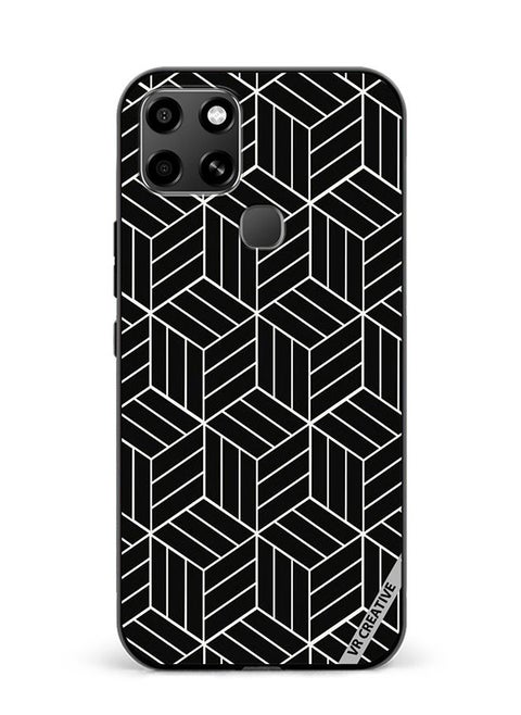 Protective Case Cover For Infinix Smart 6 Strips Design Multicolour