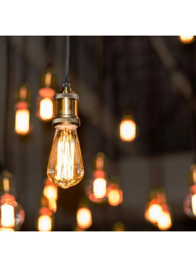 MFZ Vintage LED Filament Bulbs – 6W, 2700K Warm White, AC220–240V, 600 Lumens – Set of 5 Pieces - Image 4