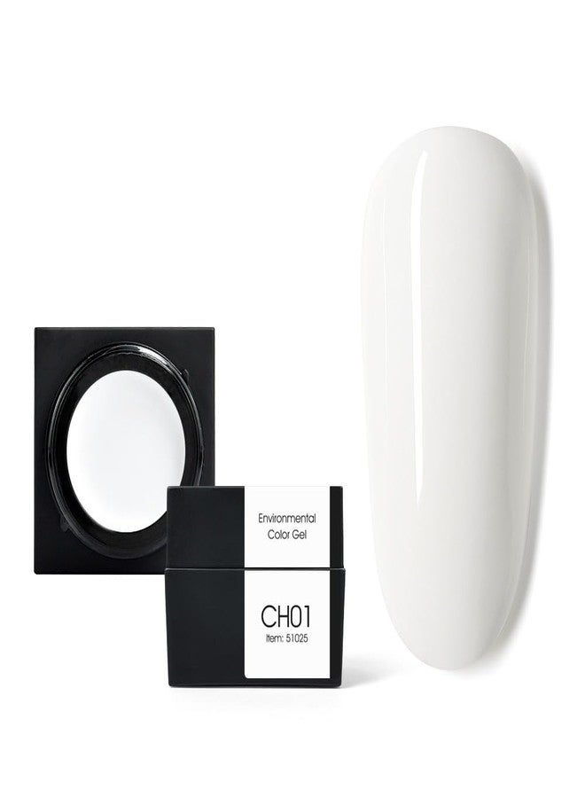 CANNI Color Mud Gel 1 Pcs 5ml Gel Polish from BELLE GAGA® Color Soak Off LED Nail Gel Polis Manicure Salon DIY at Home Brush not Included CH01-Milky White - Image 1