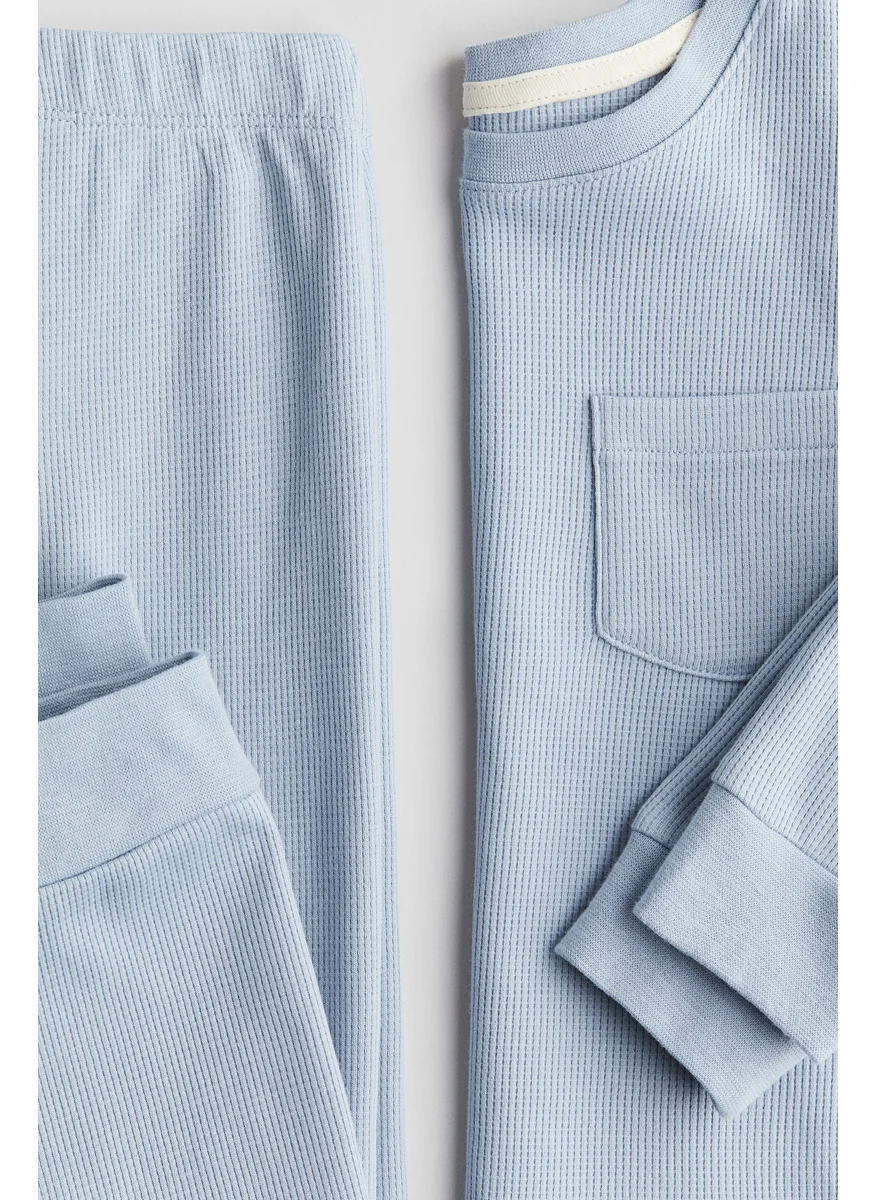 H&M Waffled Cotton Pyjamas