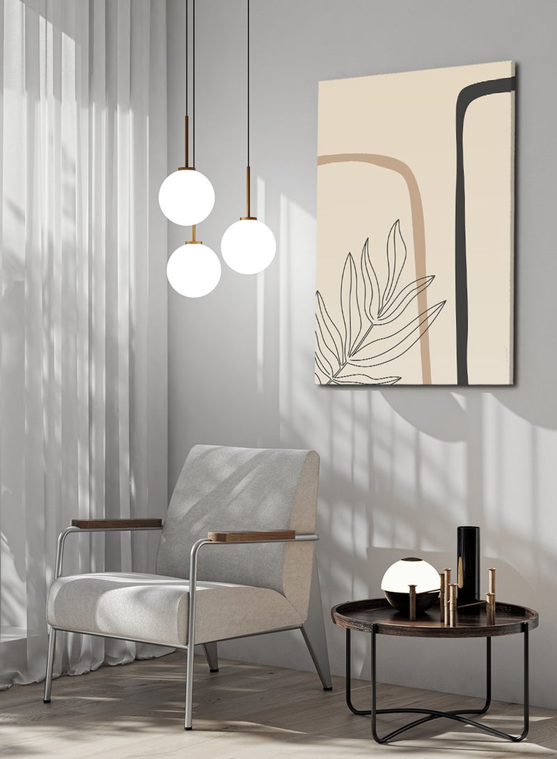 LOWHA Canvas Wall Art Stretched Over Wooden Frame with Abstract Painting - Image 1